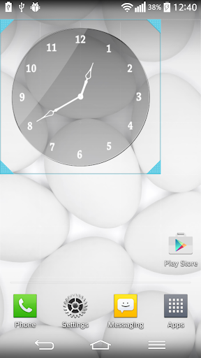 Glass Clock Widget