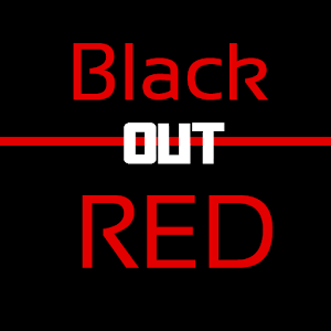Blackout Red Keyboard Skin
