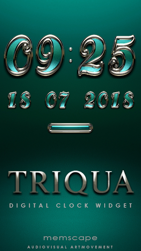 TRIQUA Digital Clock Widget