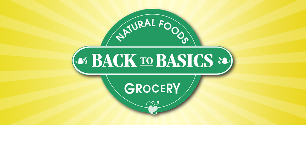 Dashed back. Back to Basics. Natural Basics by&. Dairy Dash: back to Basics. Food app logo.