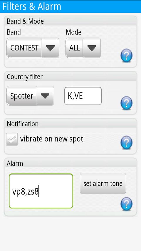 Ham Radio DX Cluster Screen 2