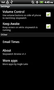 StopWatch Xtreme Free - screenshot thumbnail