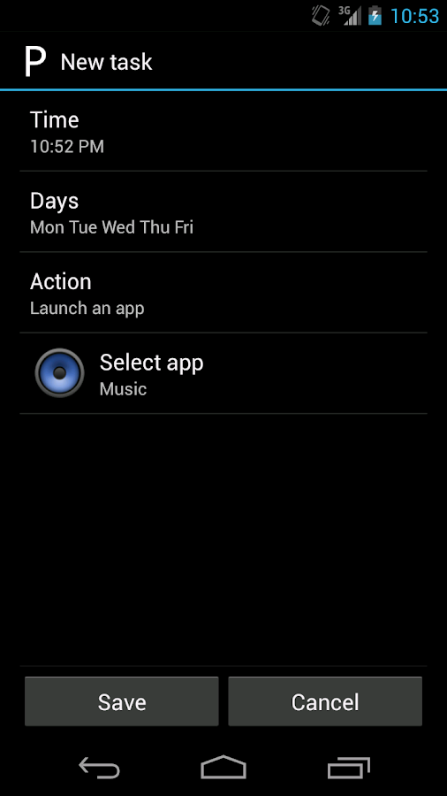 Phone Schedule - screenshot