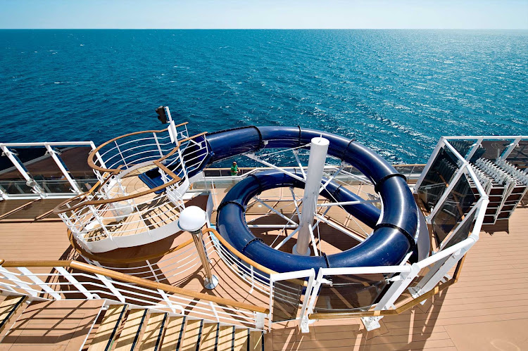 Children and teens can zip down MSC Splendida's exhilarating Toboga Slide, over and over. 