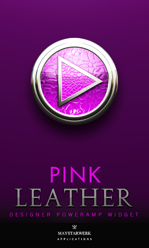 Poweramp Widget Pink Leather
