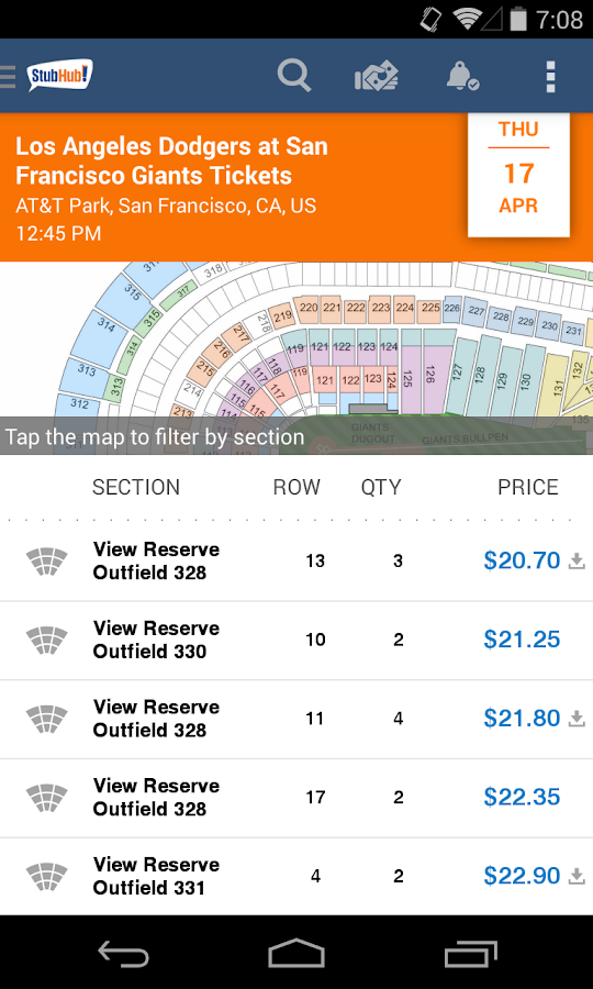 StubHub Event tickets Android Apps on Google Play