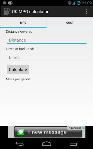 UK MPG Fuel Calculator