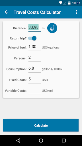 Travel Cost Calculator