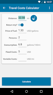 travel cost apk