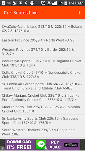 Cric Scores