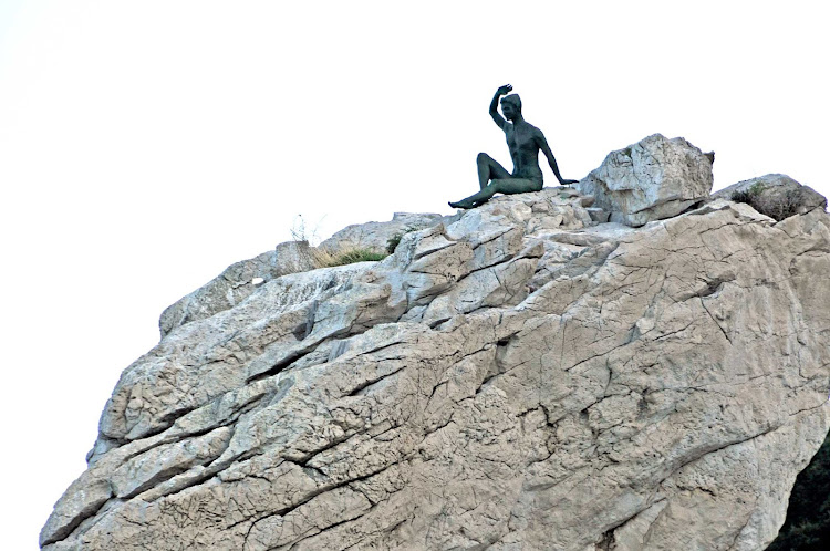 Statue on the Amalfi Coast.