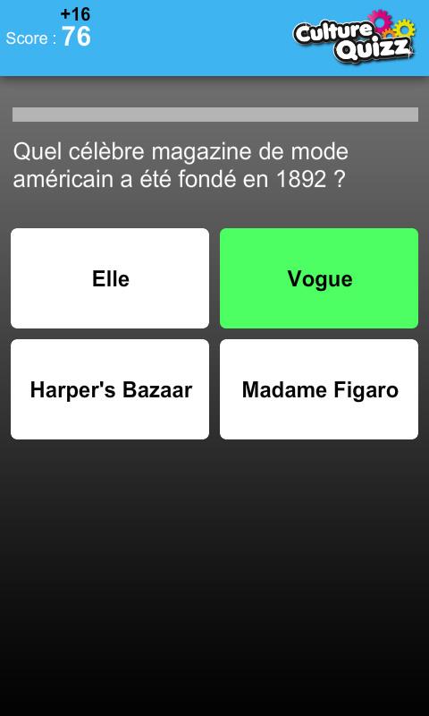 Culture Quizz Screen 3
