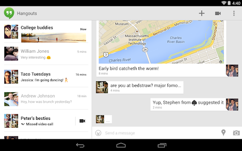 Hangouts - screenshot thumbnail