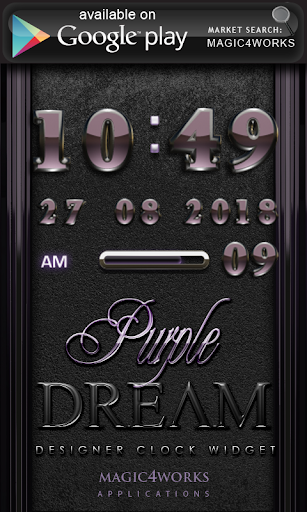 免費下載個人化APP|Purple Dream Clock Widget app開箱文|APP開箱王