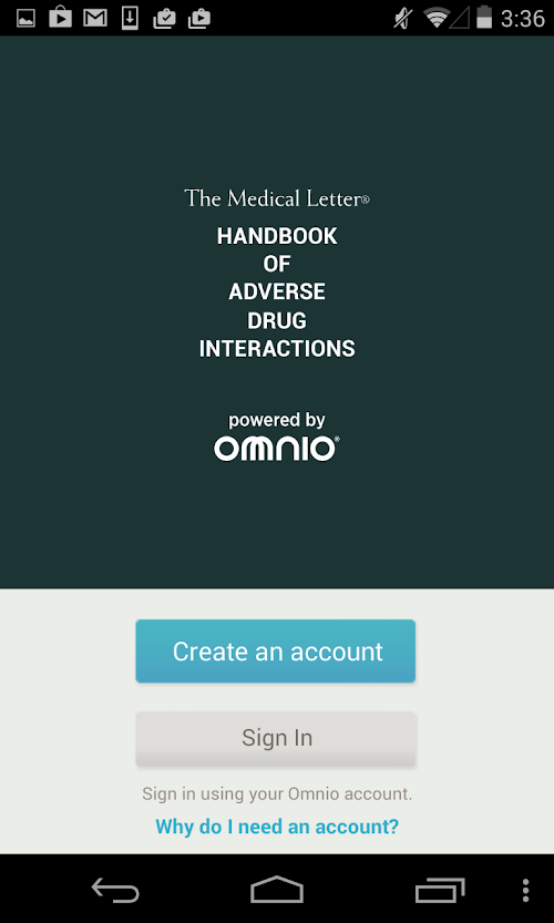 Android application Adverse Drug Interactions Tool screenshort