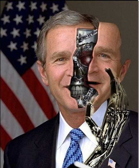 photoshop tricks on George Bush & George Bush Pictures
