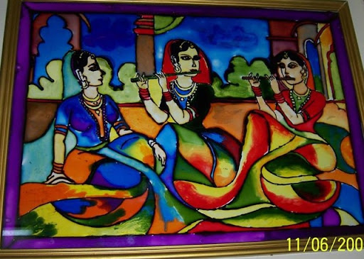 glass painting pictures. indian glass painting