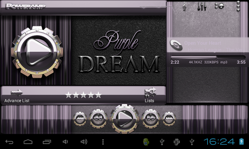 【免費個人化App】Poweramp skin Purple Dream-APP點子