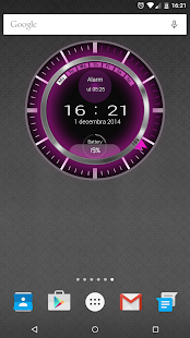 Download Neon Pink Clock Zooper Widget APK for Android