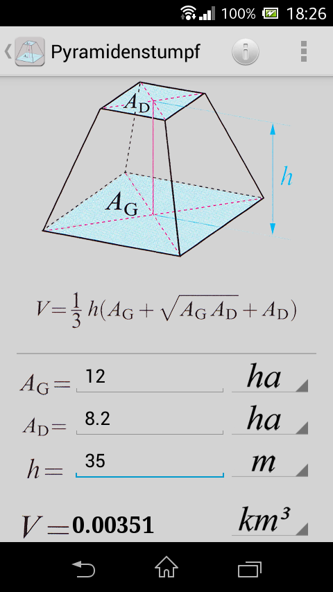 Fläche/Volumen FREE - Android Apps on Google Play