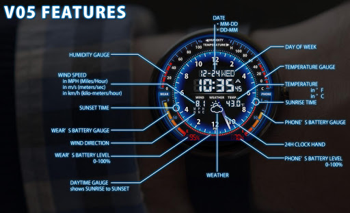 V05 WatchFace for Moto 360