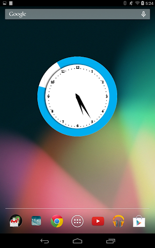 Blue Heaven Clock Widget