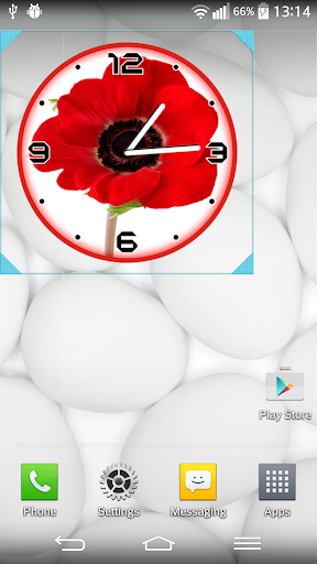 Red Poppy Clock