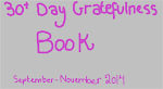 30 day gratefulness project cover for school 
