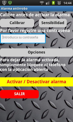 Alarma antirrobo android