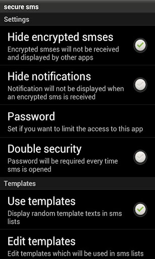 Encrypted and secure SMS app