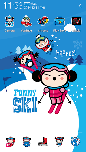 Pucca Ski Atom Theme