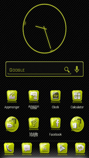 Slick Launcher Theme Yellow