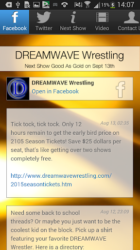 DREAMWAVE Wrestling App