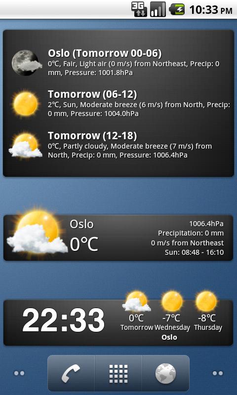 Weather widgets Screen 2