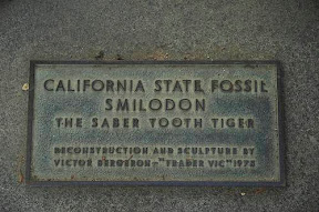 california state fossil plaque
