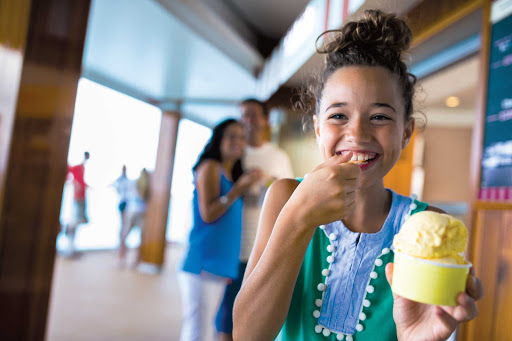 Norwegian-Breakaway-Dolce-Gelato - Treat yourself or your kids to a frozen Italian dessert at Dolce Gelato on deck 8 of Norwegian Breakaway.