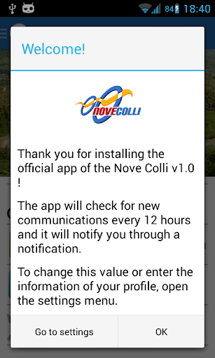 Nove Colli Official App