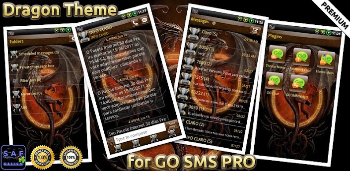 GOSMSTHEME Dragon Theme v1.04 full apk for android