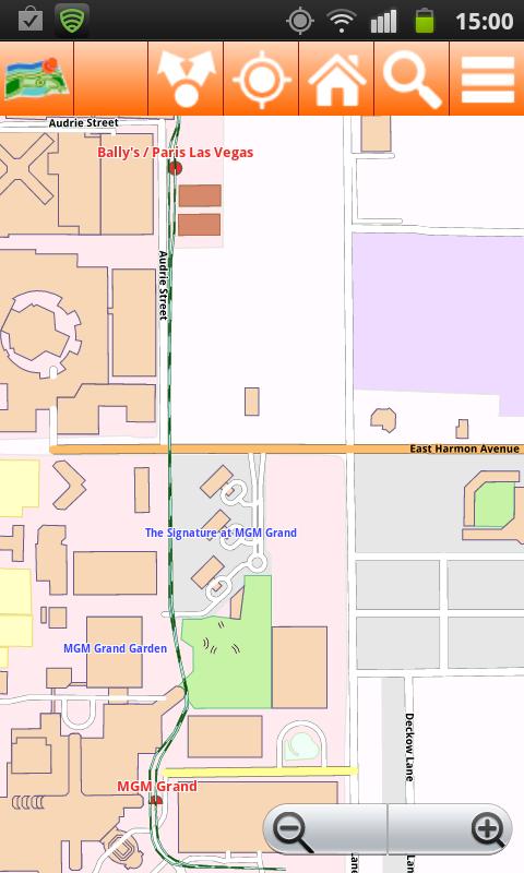 Las Vegas Offline mappa Map Screen 3