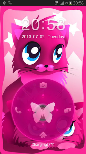 Pink cat theme 4 GO Locker Buy