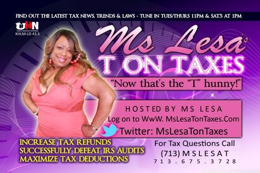 Ms Lesa's T on Taxes