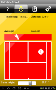 Tennis Serve Speed Lite screenshot 1