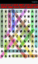 Word Search DANSK poster 2