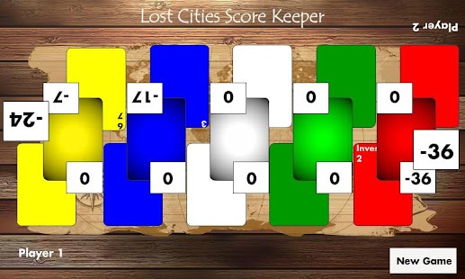 Lost Cities Score Keeper