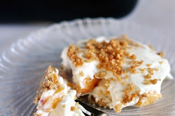 No-Bake Peaches and Cream Sensation