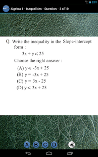 Algebra 1 - INEQUALITIES Screenshots 10