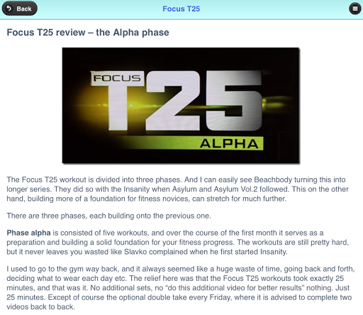 【免費健康App】Focus T25 Workout Exercise-APP點子