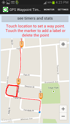 【免費健康App】Custom GPS Location Timer free-APP點子