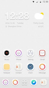 How to mod Simple Gray GO Launcher Theme lastet apk for bluestacks