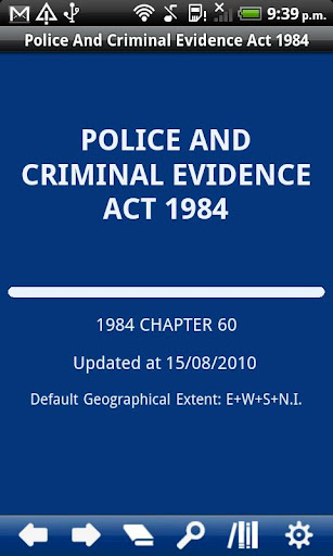 Police Criminal Evidence Act